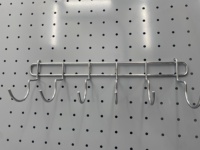 Panneau perforé multifonction en acier, organisateur mural, kit de bureau, panneau à outils pour crochets muraux, présentoir