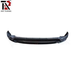 Для <span class=keywords><strong>Porsche</strong></span> <span class=keywords><strong>Cayenne</strong></span> T-стильная влажная передняя губа из углеродного волокна, идеально подходит 2018-2024 моделей, Простая прямая установка, защита Бампера - Product Image 2