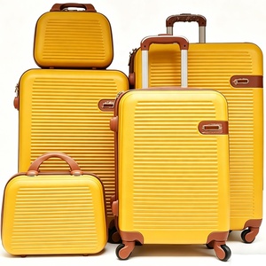 Lot de 5 valises en fibre ABS, ensemble de bagages à roulettes <span class=keywords><strong>4</strong></span> <span class=keywords><strong>roues</strong></span>, bagage <span class=keywords><strong>cabine</strong></span>, vente en gros, directement de l'usine, fabricant OEM - Product Image 1