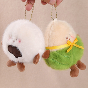 Llavero de peluche de la serie de alimentos al por mayor, amuleto para bolso del Festival del Bote del Dragón, juguete suave de lindo dumpling y rollo de flores para niños - Product Image 5
