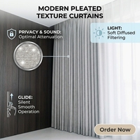 Rideau mural moderne isolant en polyester-coton, du sol au plafond |   Translucidus (taux d'ombrage 41%-85%) adapté aux enfants