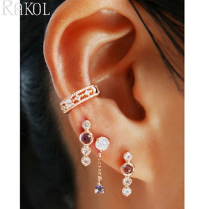 Rakol คลิปหนีบหูต่างหูเครื่องประดับหรูหราเทรนด์ EP2751 2021 - Product Image 2