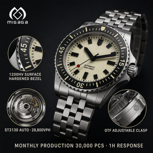 Orologio Subacqueo da Uomo 200M Impermeabile Automatico Meccanico con Ghiera Girevole Luminosa Reloj Hombre in Acciaio - Product Image 2