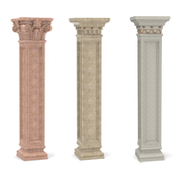 Villa classique mur extérieur pierre colonne creuse piliers romains pour extérieur ABS plastique béton moules moule formes coffrage