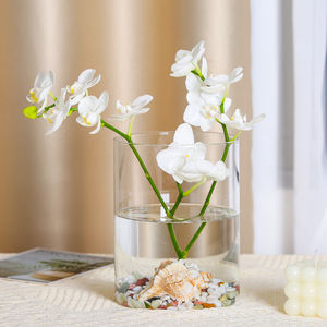 Jarrones de cristal nórdicos modernos para decoración del hogar y mesa de comedor decoraciones de boda transparentes fábrica al por mayor para Diwali - Product Image 3