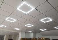 Sans LGP et plaque arrière 600x600 Epistar SMD2835, cadre led suspendu, panneau lumineux 60x60