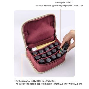 16 Bottles of Essential Oil Carrying Bag & <b>Makeup</b> Lip Balm Portable Travel Aromatherapy Storage <b>Box</b> - Product Image 2