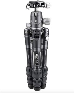 Trépied de voyage compact en fibre de <span class=keywords><strong>carbone</strong></span> <span class=keywords><strong>Benro</strong></span> BAT avec rotule VX20, compatible avec la plaque à dégagement rapide Arca, design pliable portable - Product Image 3
