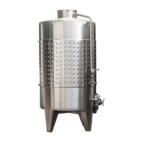 Cuve de Fermentation en Acier Inoxydable 304/316 100L-20000L (Incluant 10000L) avec Isolation par Chemise, pour Usine de Brassage, Tension Réglable