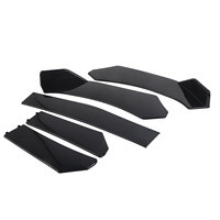 Kit de 5 pièces pour pare-chocs avant : Lame de protection universelle, séparateur, spoiler, diffuseur et canard pour voiture
