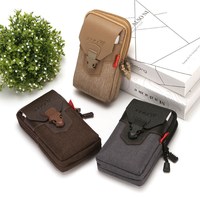 Sac de ceinture en cuir PU pochette de téléphone portable pour iPhone 6.1 pouces pochette de téléphone en cuir