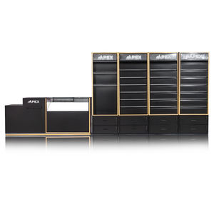 حامل عرض سجائر LED مخصص من APEX مع تأثير المرآة اللانهائية وأدراج قابلة للقفل، حل عرض لمحلات التدخين - Product Image 3