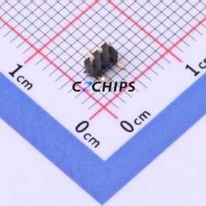 X1311WVS-03J-C18D42R1 Pin Header SMD,P=1.27mm Connector ( Pin Structure: 1x3P )( Pitch: 1.27mm )( Row Spacing: 1.27mm ) - Product Image 1