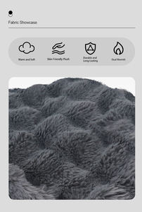 Manta Eléctrica Portátil <span class=keywords><strong>de</strong></span> Piel Sintética y Cristal, Súper Suave, Calentamiento Rápido, para Invierno - Product Image 5