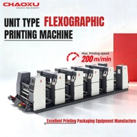Machine d'impression flexographique multi-couleurs haute vitesse rouleau à rouleau pour papier, film et étiquettes