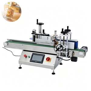 Machine d'étiquetage automatique de bouteilles rondes de table, applicateur d'autocollants pour bouteilles de vin, de jus et de produits pharmaceutiques - Product Image 4