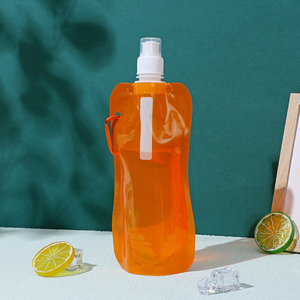 Bolsa de Agua Plegable para Viajes al Aire Libre, Bolsa de Agua Portátil, Bolsa de Agua Plegable Personalizada de 480 ml - Product Image 4