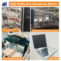 Customize Large Size Ultra-clear Modern Gym Mirror for Salon Villa Use Copper Free Silver Aluminum Bathroom Dance Hall Mirror