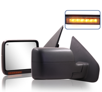 Rétroviseur de remorquage extensible chauffant BY Power avec clignotant et éclairage de dégagement pour Ford F150 F250 F350 F450 F550