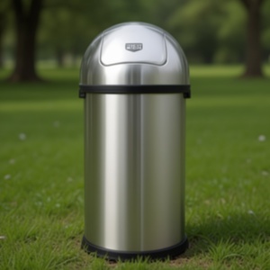 Cestino a pressione da 60 L in acciaio inox per cucina e bagno - Product Image 3