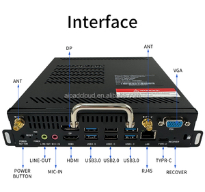 Chống sốc 6th Gen i3 Ops mô-đun 8 + 512GB SSD 5 ~ 60Hz khả năng chịu rung cho xe gắn kết thông minh bảng đen - Product Image 3