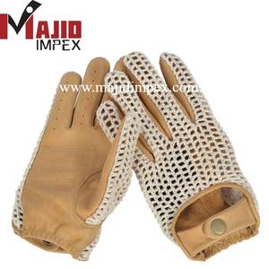 Gants en cuir de vache véritable, pour hommes, excellente qualité, rayures, tenue de tous les jours - Product Image 2