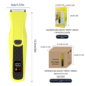 Kemei Km-650, Cortadora de Pelo Corporal Completa para Mujer con Batería de Litio de 1200 mAh, Máquina Eléctrica para Depilación de Partes Íntimas Femeninas, Juego de Recortadora de Bikini - Product Image 2