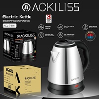 Bouilloire électrique ACL standard US et européen, usage domestique, 2L, réservoir intérieur en acier inoxydable, multifonctionnelle, rapide
