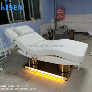 Kisen 4 Motor Adjustable <b>Table</b> Cosmetic Electric Salon Beauty Care <b>Bed</b> Beige pink Eyelash <b>Lash</b> Massage Chair - Product Image 6
