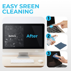 LV-SC-3 xách tay 2 trong 1 màn hình làm sạch Kit với Vải fleece cực dễ dàng màn hình sạch hơn cho màn hình cảm ứng máy tính xách tay màn hình máy tính - Product Image 4