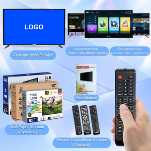 Téléviseur intelligent LED 4K UHD avec écran sans bordure, boîtier noir et interface haut-parleur intégrée - Product Image 2