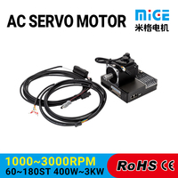 Moteur servo triphasé 80ST-M03520 730W 220V AC 2000 tr/min à couple élevé pour système de contrôle de bras robotique industriel