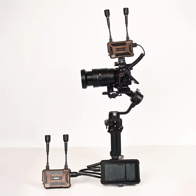 OBS Live Streaming Low Delay HD MI 4K Wireless Video Transmitter and Receiver 720FT/220m Distance with UVC Capture Card Function