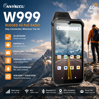 Anysecu W999, Teléfono Inteligente Resistente al Agua con Radio 4G, IP68, PoC, Android 13, 8GB+128GB, 5000mAh, GPS, Walkie Talkie, Terminal Portátil PTT