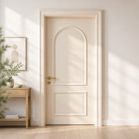 Porte intérieure en bois massif DEMEA, couleur personnalisée, style classique français, isolation thermique, design contemporain, pour villa de luxe.