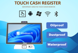 Système de point de <span class=keywords><strong>vente</strong></span> à double écran tactile capacitif 21,5 pouces OEM/ODM en gros, machine de point de <span class=keywords><strong>vente</strong></span> Windows/Android pour restaurant - Product Image 2