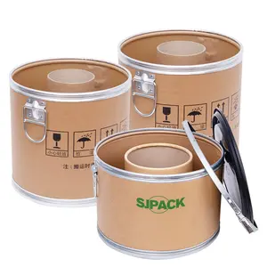 40 Gallon Kraft Fiber Board Drum Voor Verpakkingsindustrie