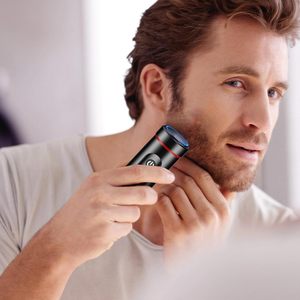 Nueva Mini maquinilla de afeitar portátil eléctrica para hombres, afeitadora rotativa para cara, Barba, <span class=keywords><strong>piernas</strong></span>, cabeza calva, uso doméstico en Hotel, pantalla Digital - Product Image 2