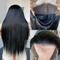 Perruque Lace Front 13x6 Lisse Cheveux Vierges Brésiliens Sans Colle Pré-Pluckée HD Baby Hair Ligne de Cheveux Naturelle Qualité Ultra Douce et Soyeuse
