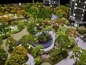 Miniaturmodell der Stadtplanung mit herausragender Qualität architektonisches Wohnmodell