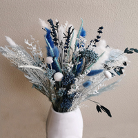 Bouquet de fleurs séchées naturelles : Herbe de la Pampa, Lavande, pour Noël, style bohème, mariage familial, décoration de ferme rustique