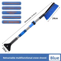 Pelle à neige rétractable pour voiture, grattoir à glace pour vitres, brosse à neige, outil de déneigement, modèle 4236