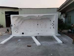 Grande piscine multifonction en acrylique pour l'extérieur avec système <span class=keywords><strong>de</strong></span> jets à contre-courant et sièges massants pour la remise en forme à domicile - Product Image 3