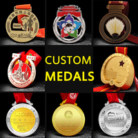 Médaille de sport personnalisée en émail 3D avec logo, trophée, récompense en métal doré, judo, football, course à pied, triathlon, marathon, course à pied, karaté