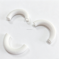 Anillo de Respaldo Tipo C de PTFE Resistente a la Corrosión, Anillo de Soporte Semicircular para Equipos de Procesamiento Químico
