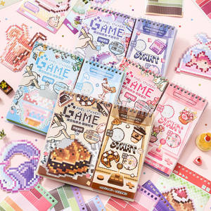 Libro de Pegatinas de Rompecabezas de Píxeles con Temática de Juegos SIMNO 2.0, Encuadernación en Espiral, Kit de Pegatinas de Arte Retro para <span class=keywords><strong>Juego</strong></span> Creativo - Product Image 1