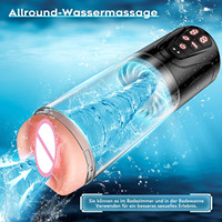 Godet de masturbation électrique vibrant et aspirant, étanche, avec simulation réaliste de vagin 3D, pour hommes