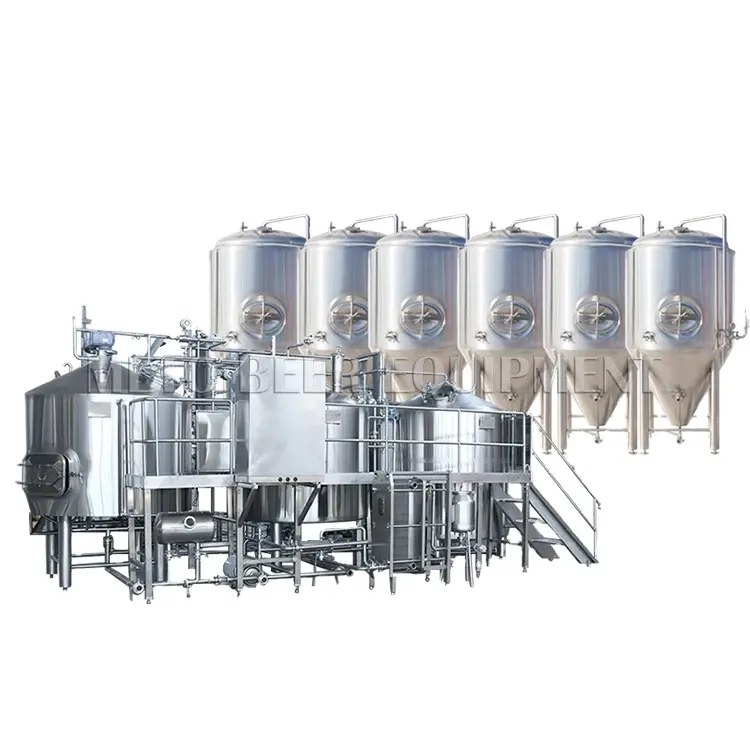 100L-20000L Fermentador de cerveza de acero inoxidable Tanque de fermentación de cerveza cónico con camisa de hoyuelo