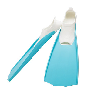 Palmes de plongée en apnée pleine longueur en PVC rigide pour adulte – Équipement de natation - Product Image 5