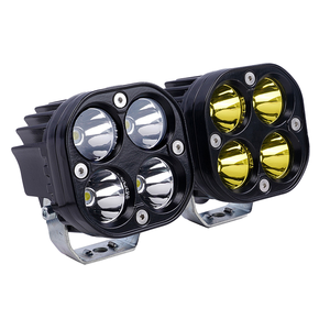 धातु आवास के साथ मोटरसाइकिल के लिए पीले 6500 के सामने के कोहरे की रोशनी 4 लेंस रिमोट कंट्रोल वाटरप्रूफ किट - Product Image 1